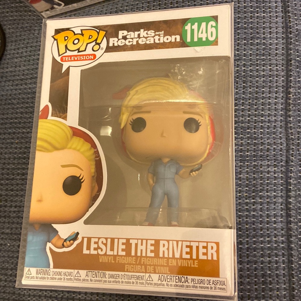 Funko Pop! Television- “Leslie the riveter.” Parks & Recreation